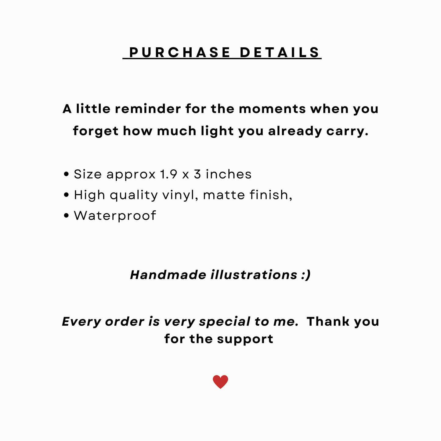 You Carry Light - Sticker