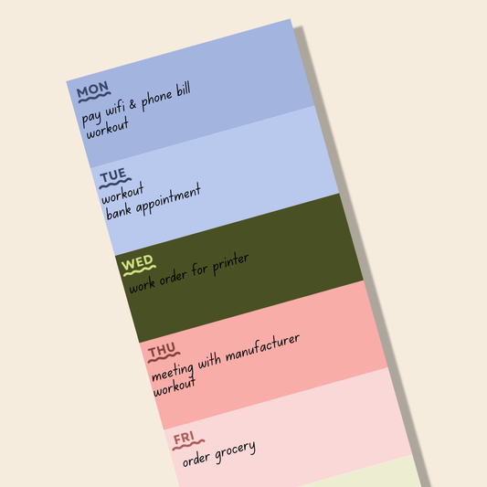 Weekly Planner - Notepad