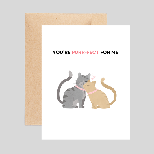 PURRFECT - Love Pun Card