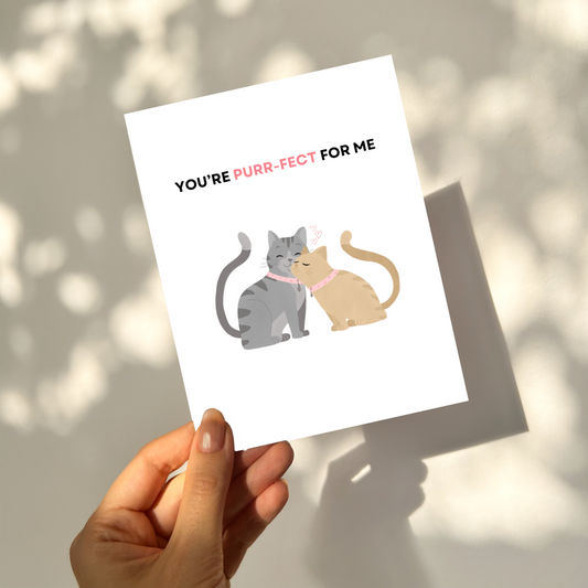 PURRFECT - Love Pun Card