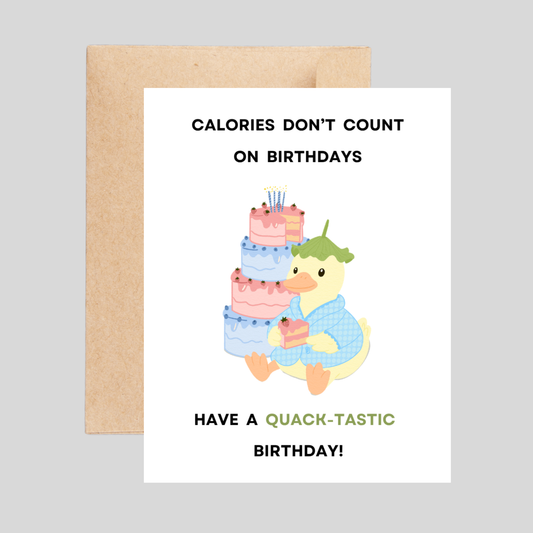 QUACK-TASTIC - Birthday Pun Card
