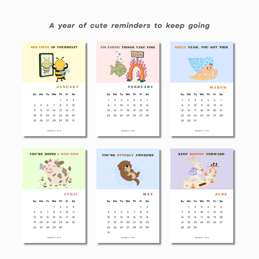 Funny And Inspirational Desk Calendar 2026