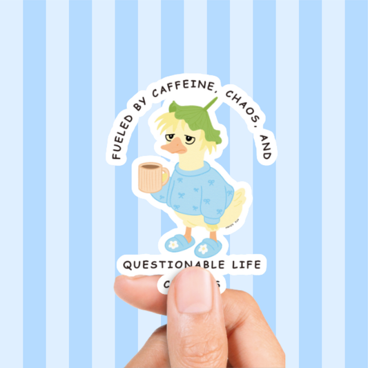 Fueled by Caffeine - Sticker