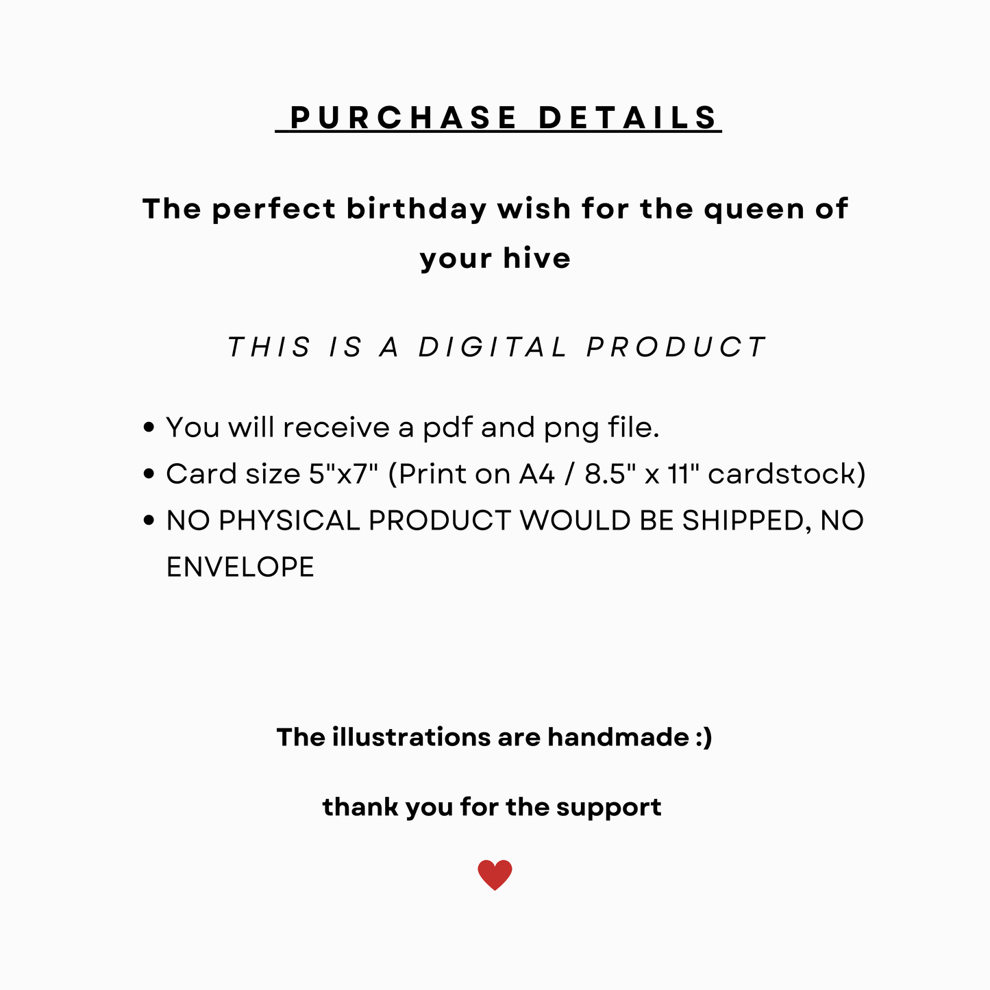 HAP-BEE Birthday, Queen - Printable Birthday Pun Card