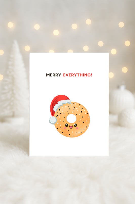 MERRY EVERYTHING - Printable Christmas Pun Card