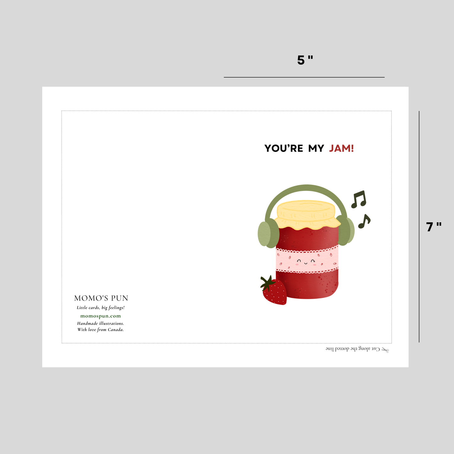 YOU'RE MY JAM - Printable Friendship Pun Card