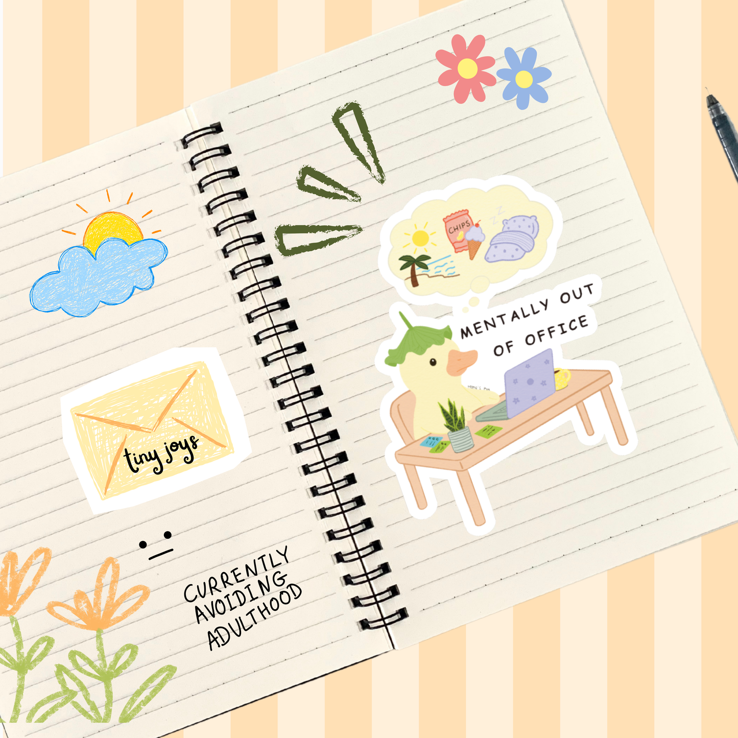 Mentally Out of Office - Sticker