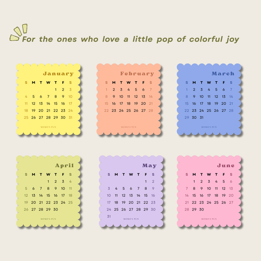 Cute Mini Desk Calendar 2026