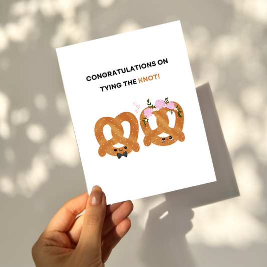 Tying the Knot - Wedding Pun Card