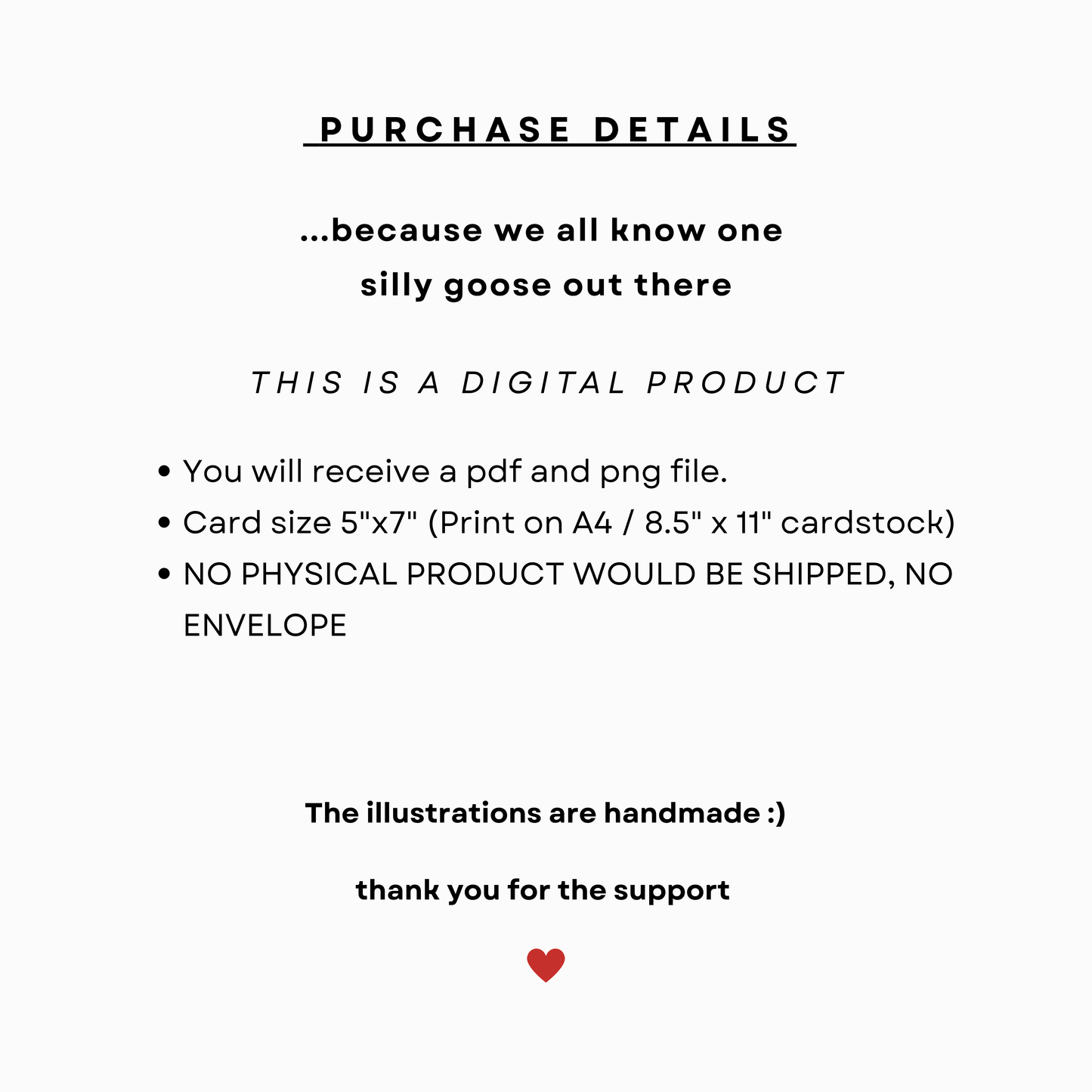 SILLY GOOSE - Printable Christmas Pun Card