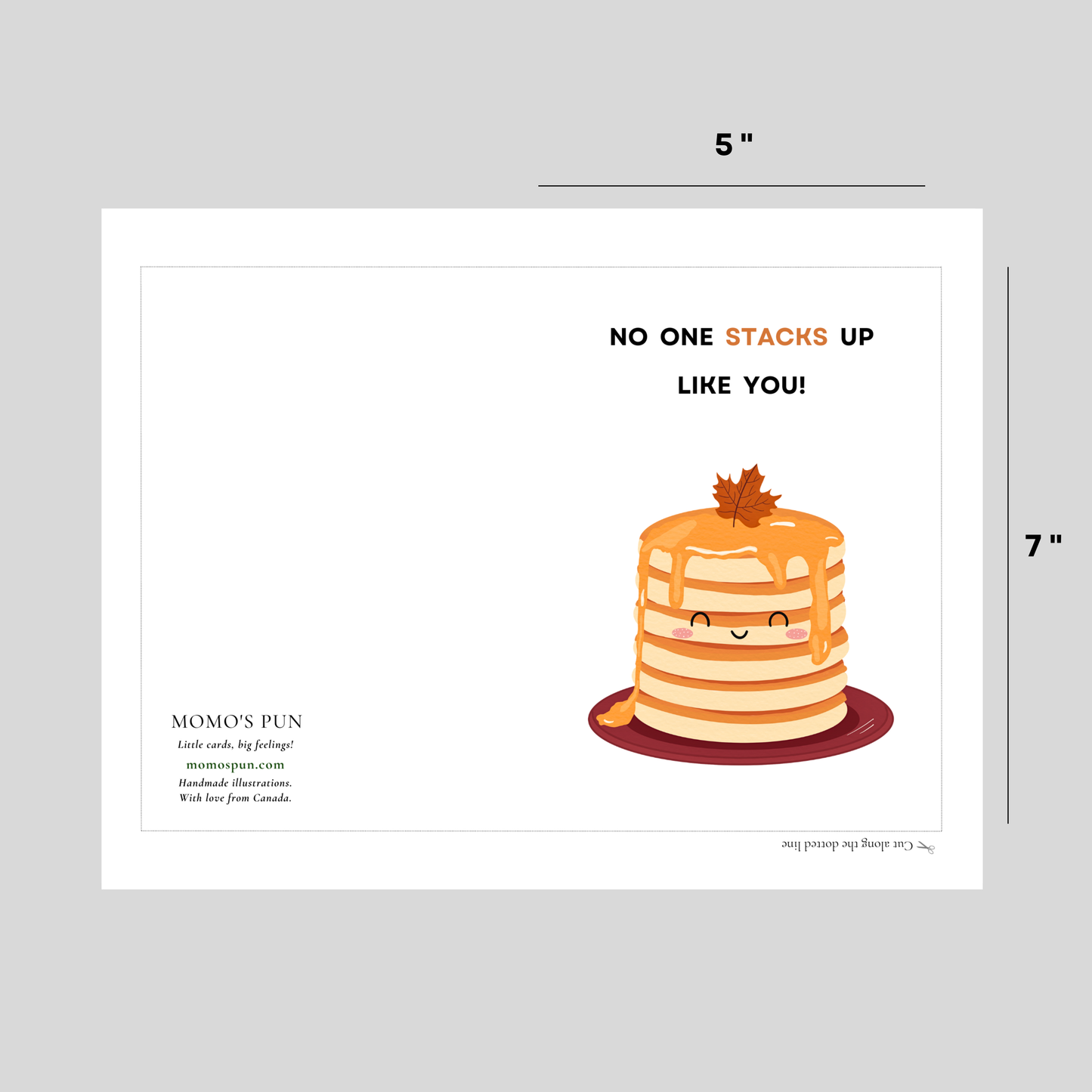 STACK UP - Printable Thanksgiving Pun Card