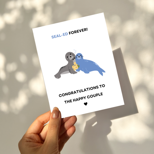 SEALed Forever - Wedding Pun Card