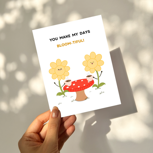 BLOOM-TIFUL - Love Pun Card