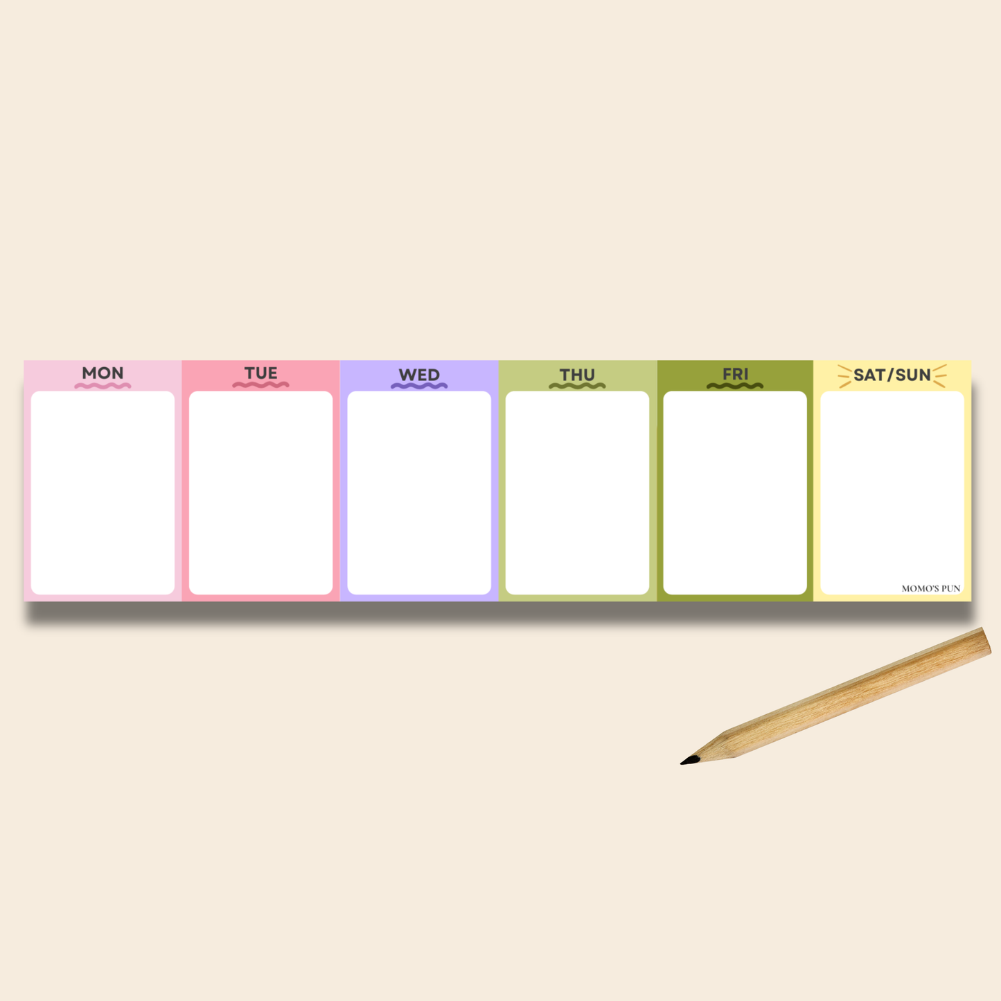 Weekly Planner Notepad