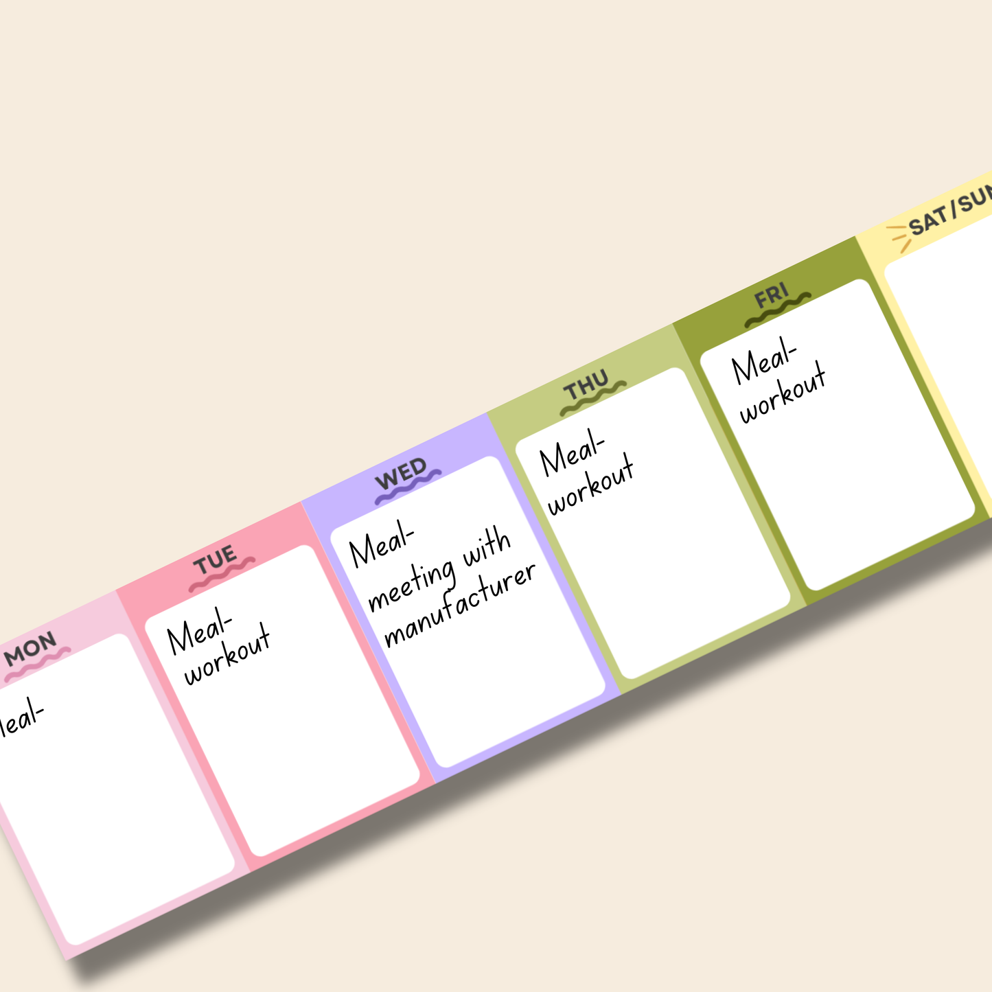 Weekly Planner Notepad