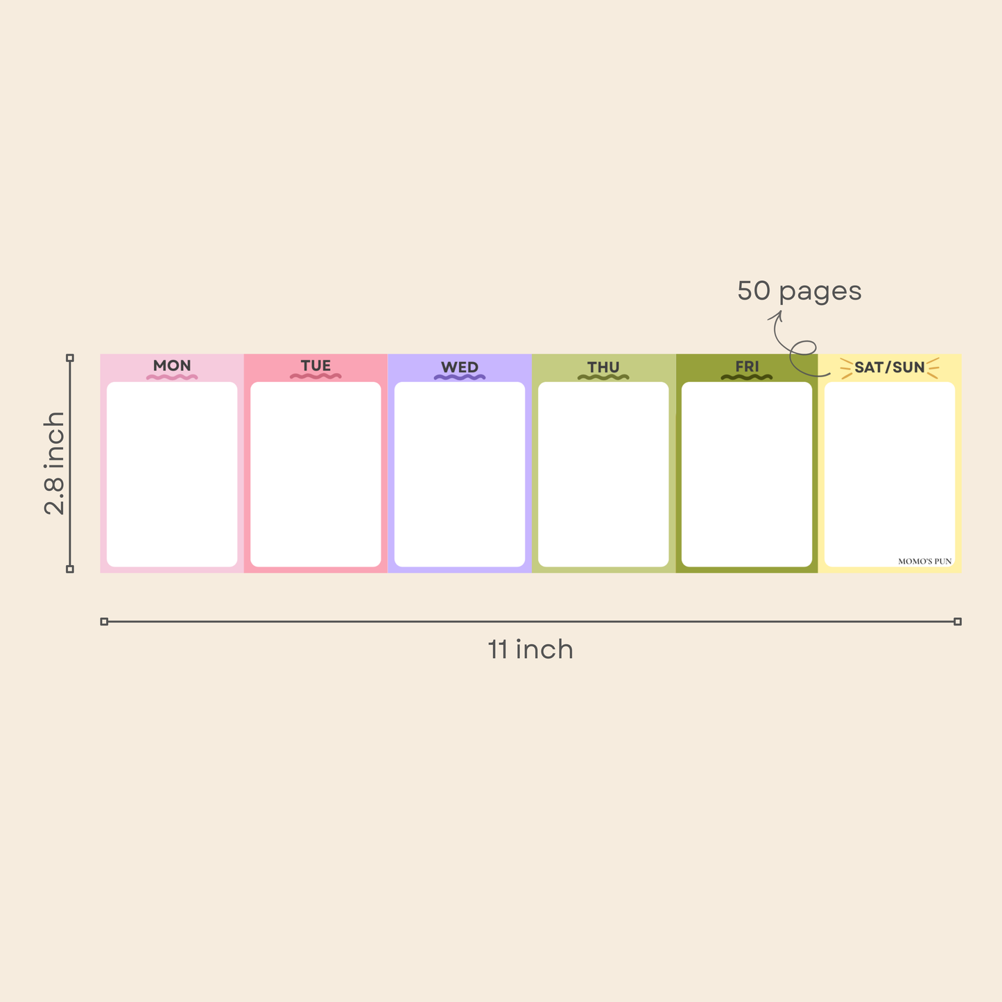 Weekly Planner Notepad