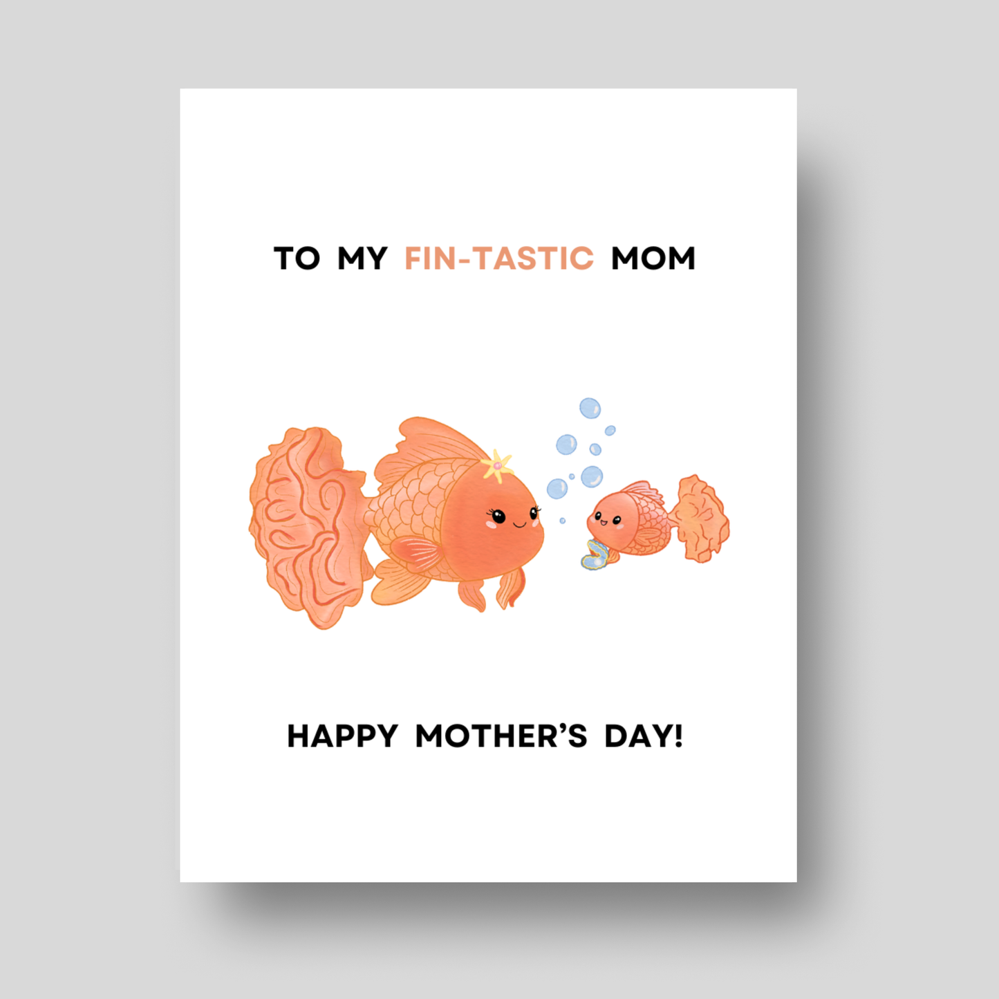 FIN-TASTIC Mom - Mother's Day Card