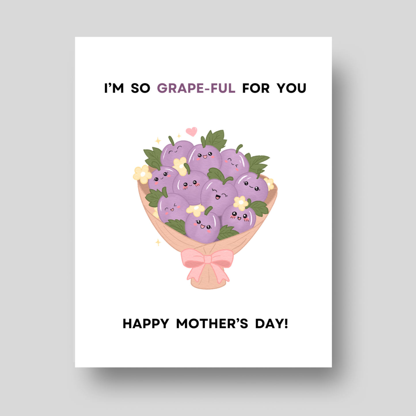 Grapeful - Mother's Day Card