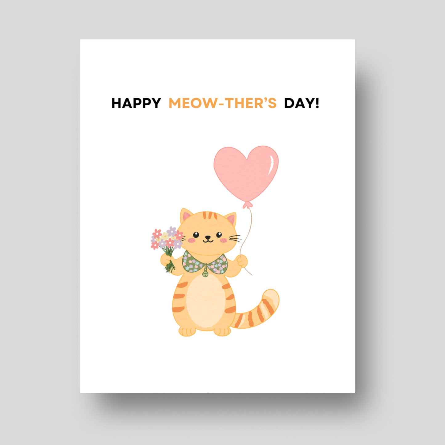 MEOW-THER'S - Mothers Day Card
