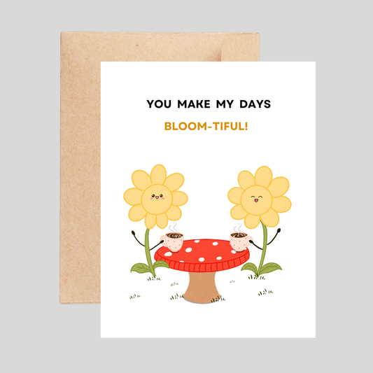 BLOOM-TIFUL - Love Pun Card