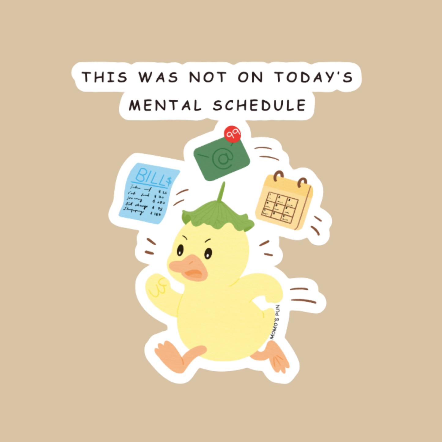 Mental Schedule - Sticker