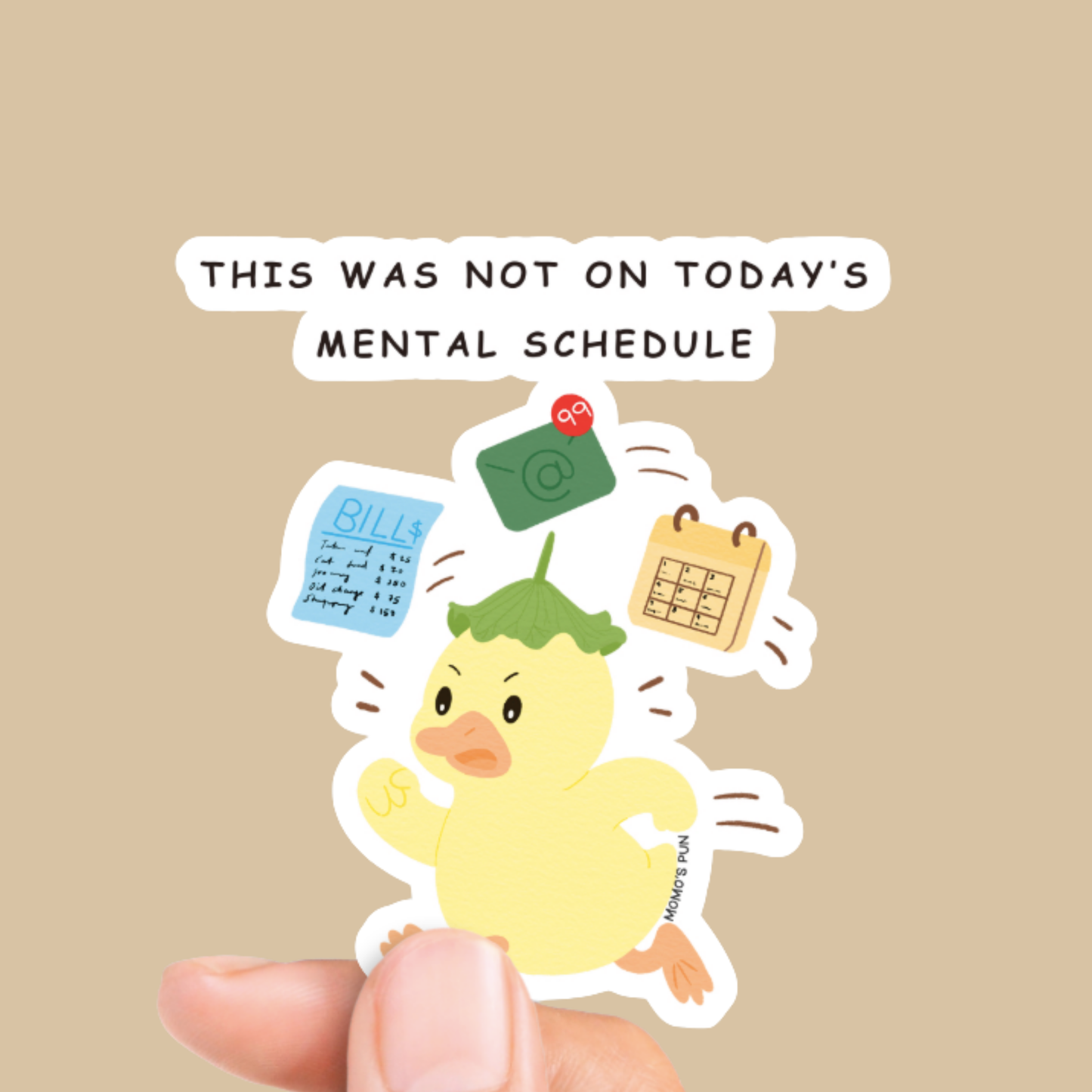 Mental Schedule - Sticker