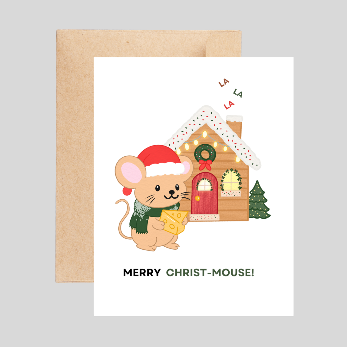 CHRIST-MOUSE - Christmas Pun Card