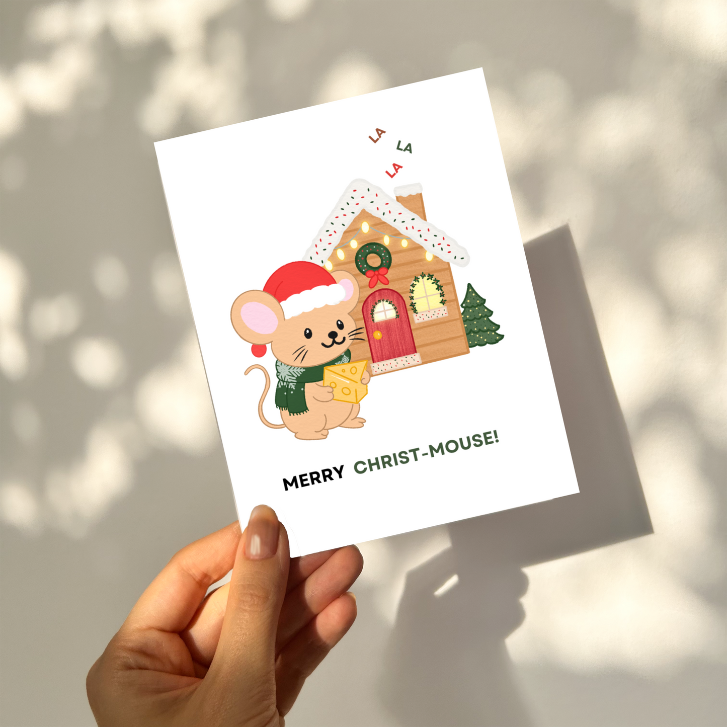 CHRIST-MOUSE - Christmas Pun Card