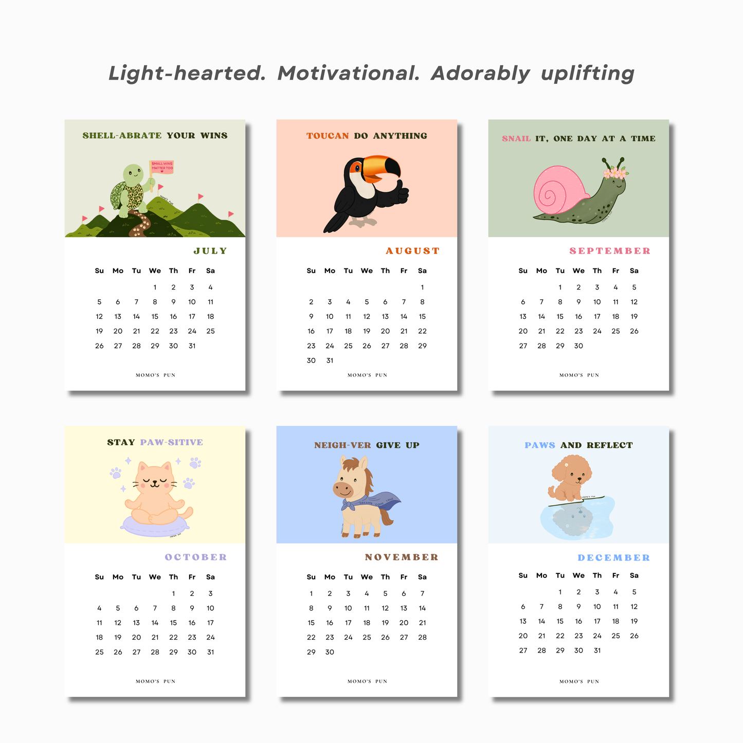 Funny And Inspirational Desk Calendar 2026