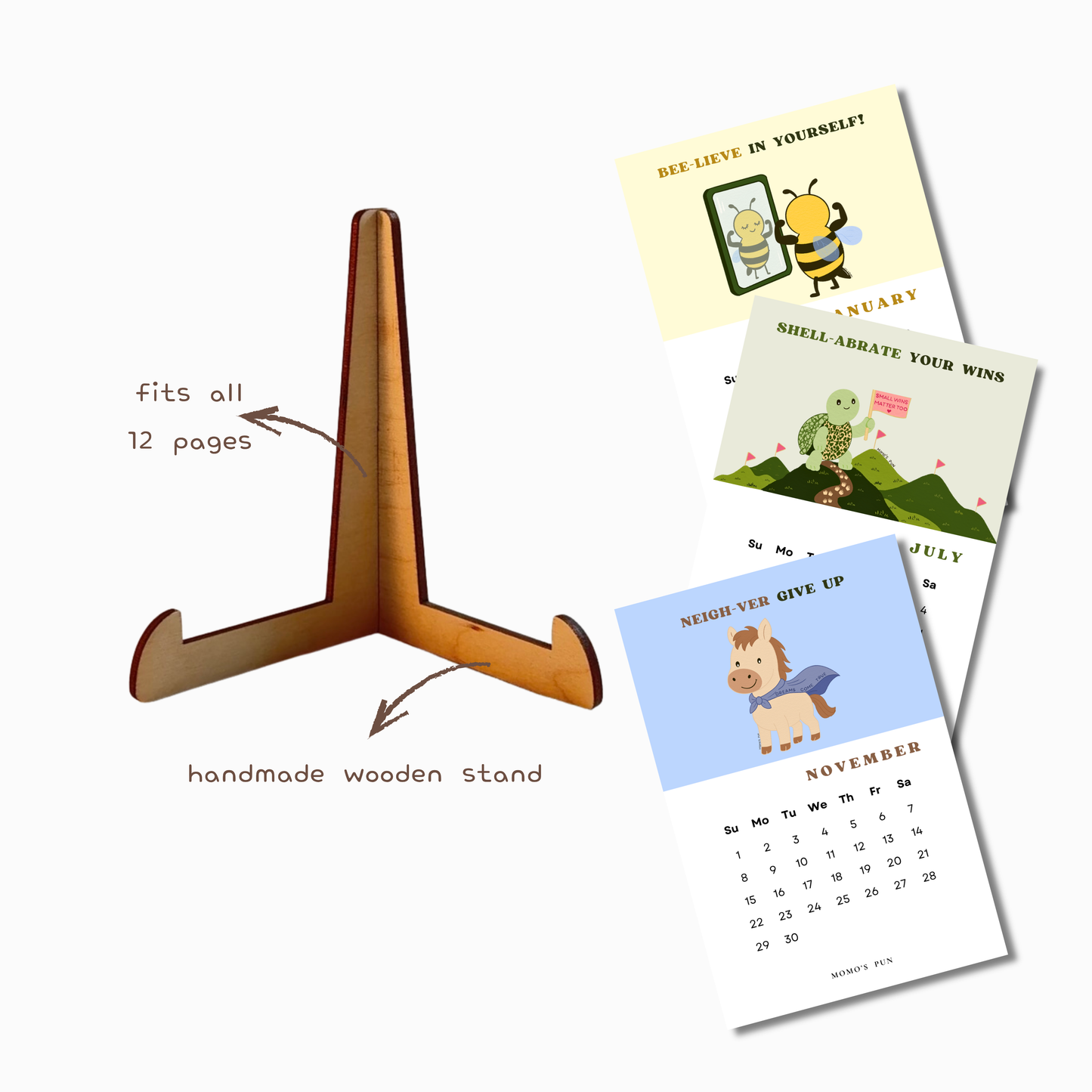 Funny And Inspirational Desk Calendar 2026