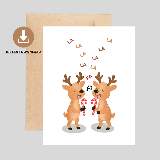 FALALA - Printable Christmas Pun Card