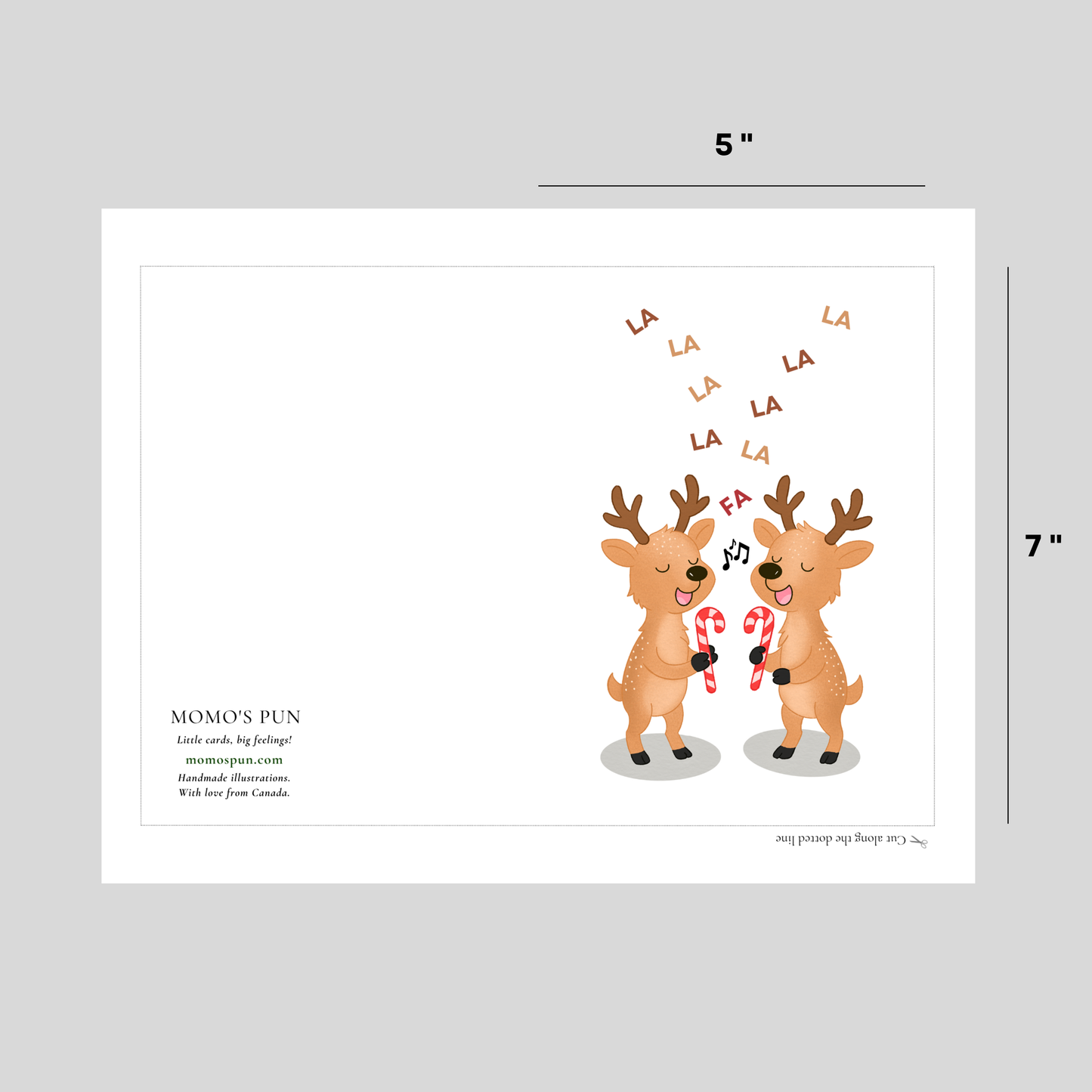 FALALA - Printable Christmas Pun Card