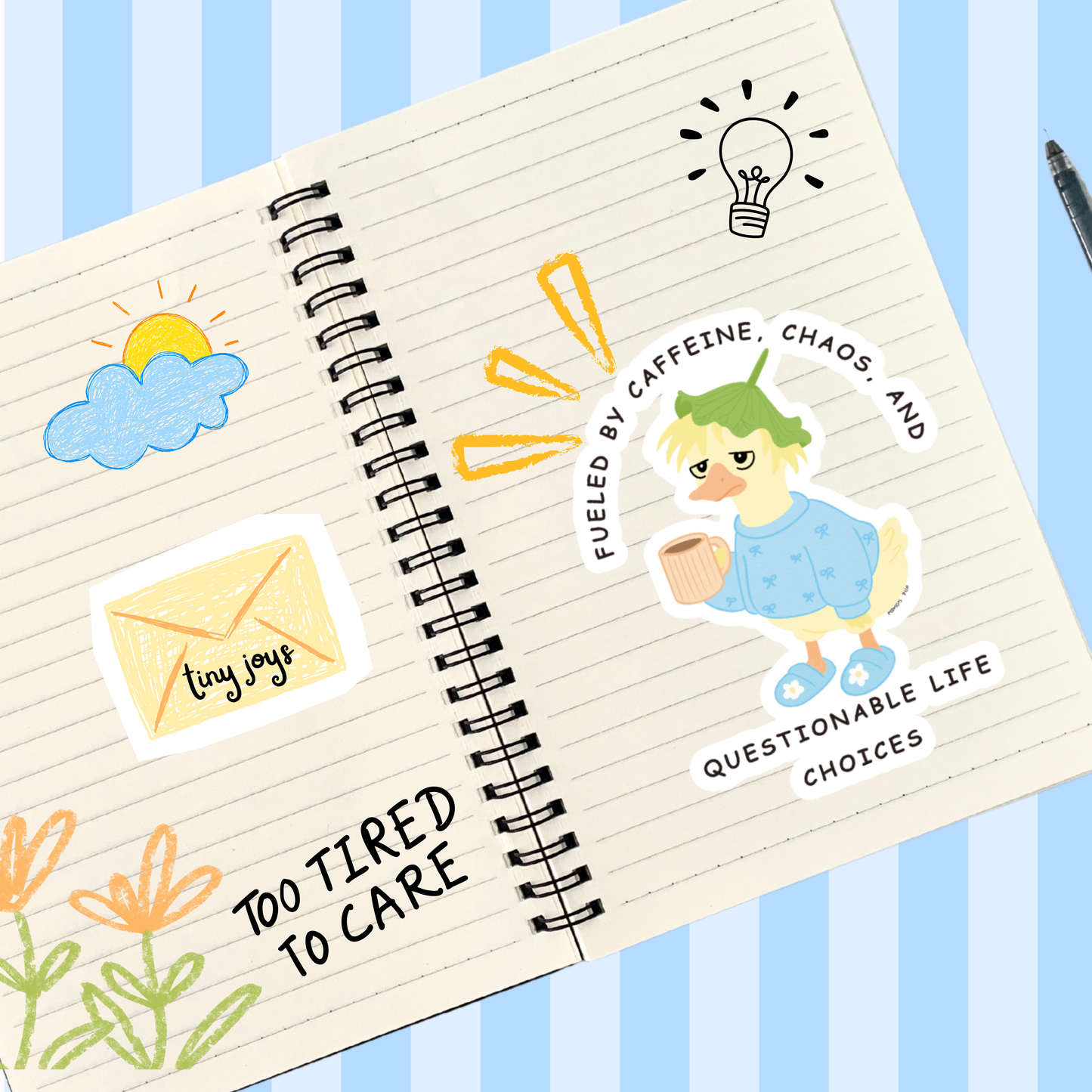 Fueled by Caffeine - Sticker