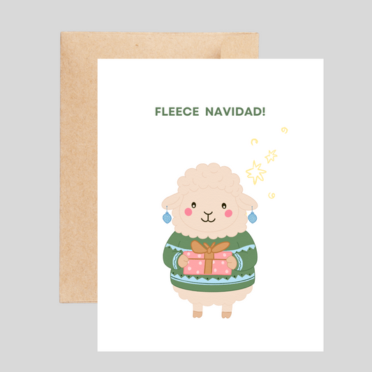 Fleece NAVIDAD - Christmas Pun Card