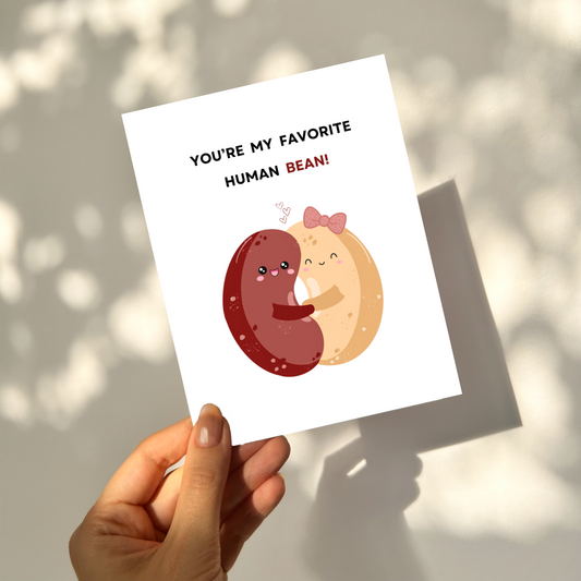 Human BEAN - Love Pun Card