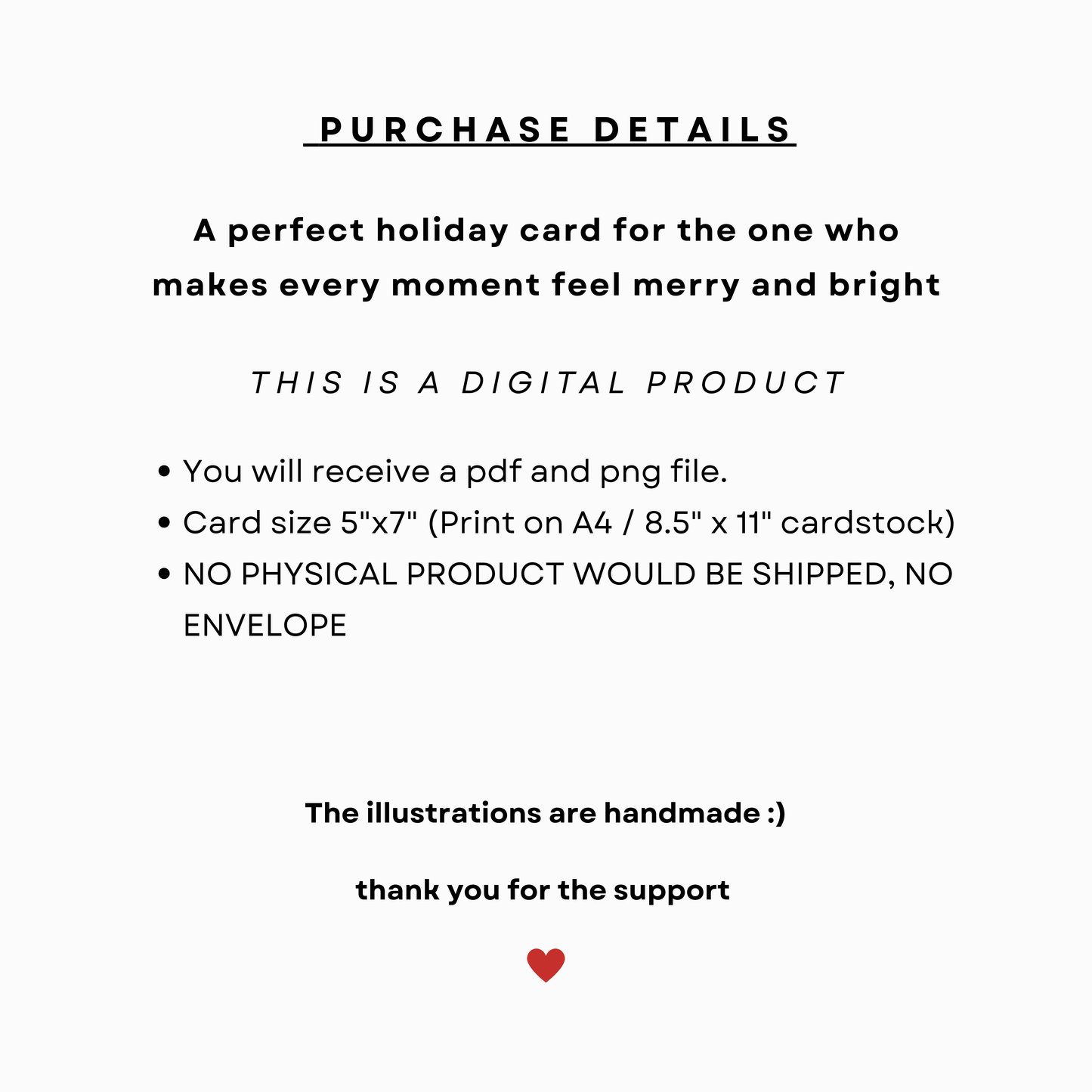 LOVE HANGING WITH YOU - Printable Christmas Pun Card