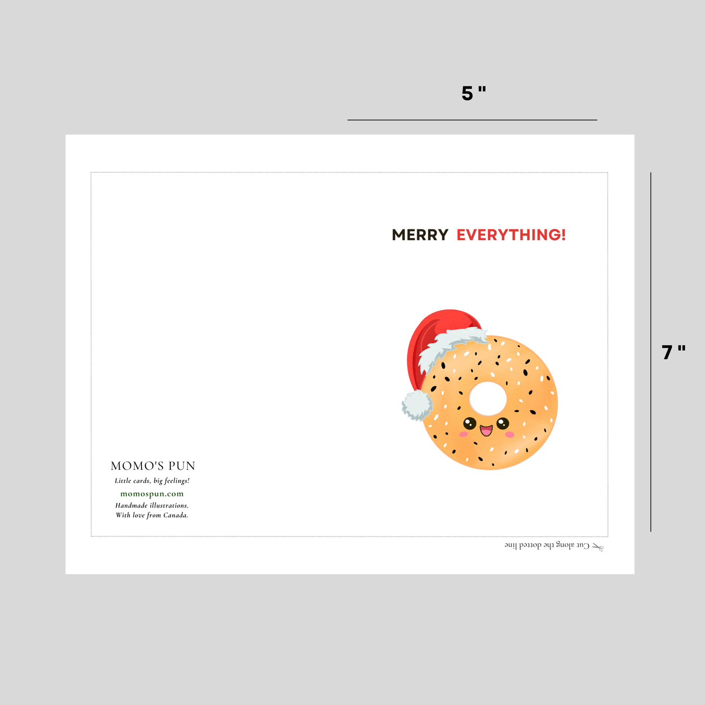 MERRY EVERYTHING - Printable Christmas Pun Card