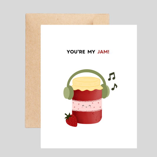 YOU'RE MY JAM - Friendship Pun Card