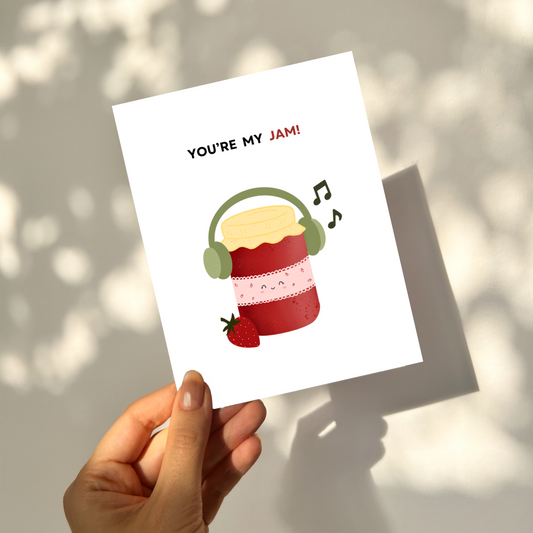 YOU'RE MY JAM - Friendship Pun Card