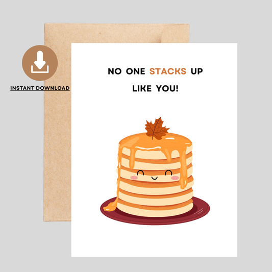 STACK UP - Printable Thanksgiving Pun Card