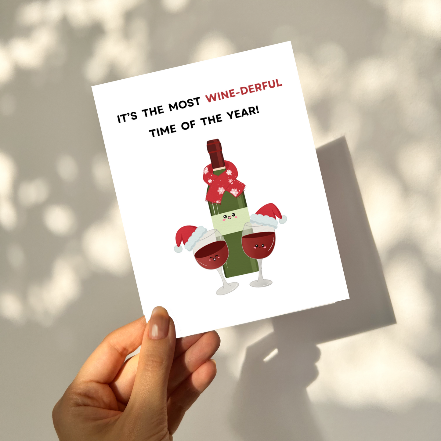 MOST WINE-DERFUL - Christmas Pun Card